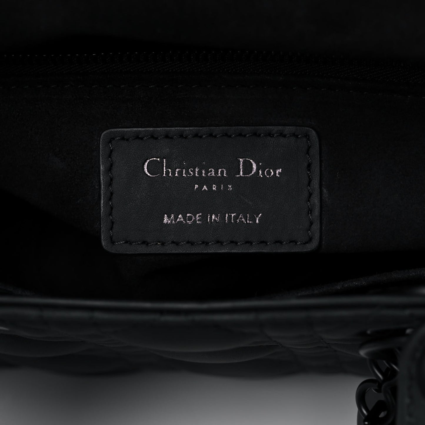 Ultra Matte Calfskin Cannage Small My ABCDior Lady Dior Black