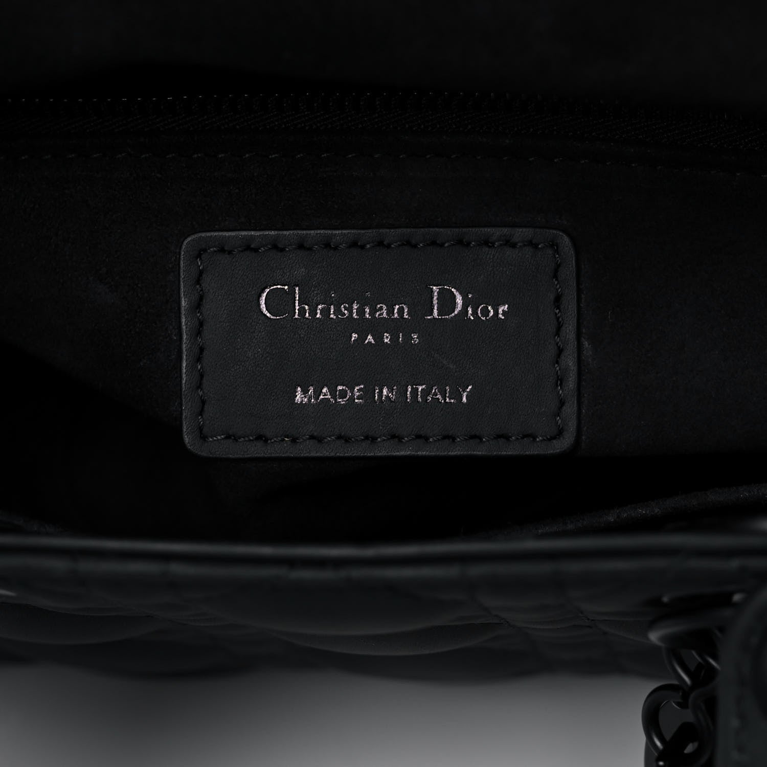Christian Dior Ultra Matte Calfskin Cannage Small My ABCDior Lady Dior Black 6 of 19
