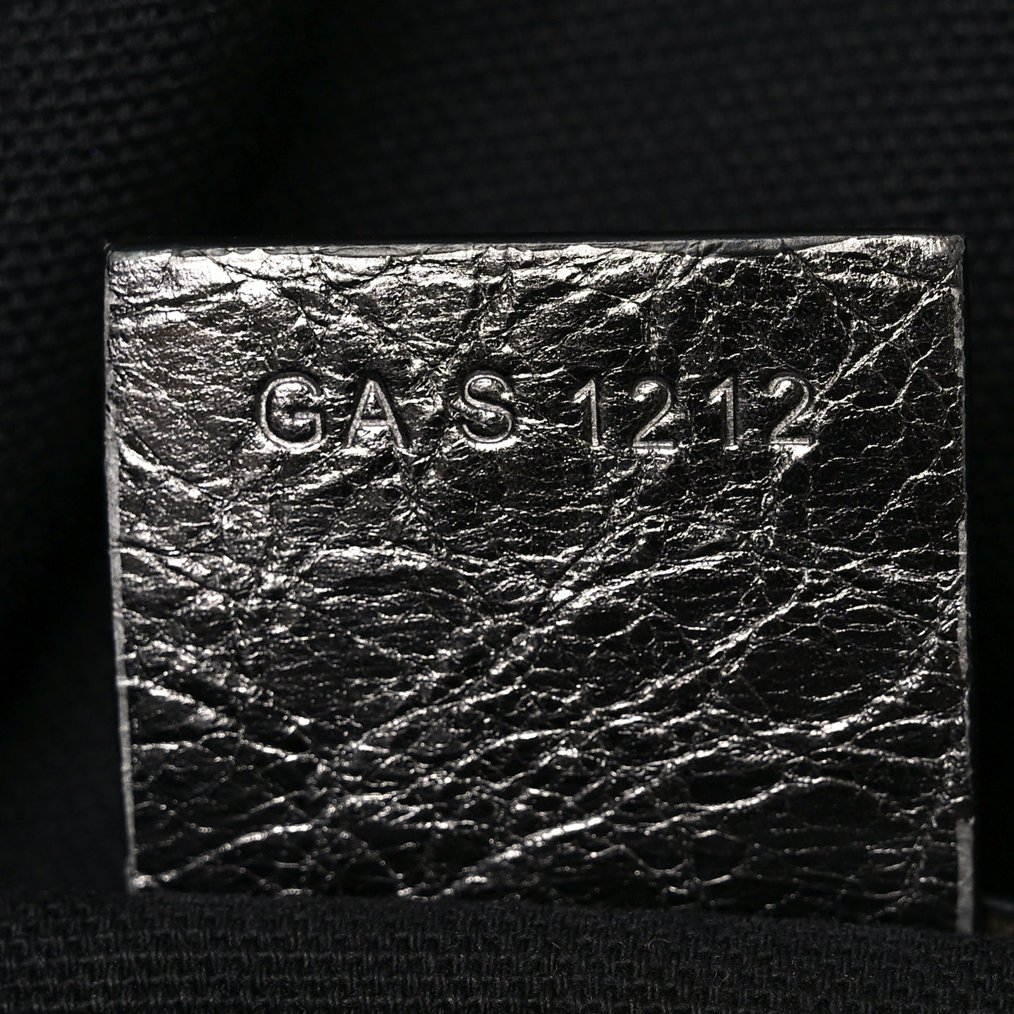Metallic Calfskin Medium Voyou Bag Silver