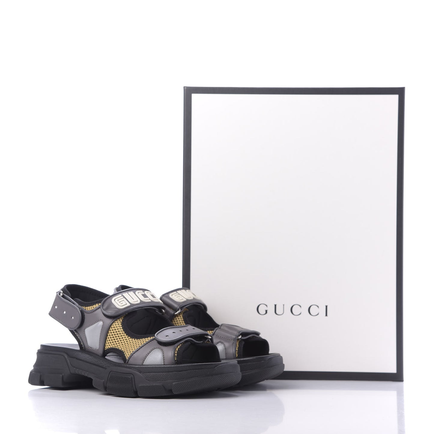 X SEGA Nappa Mesh Mens Aguru Sandals 8 Loess Black