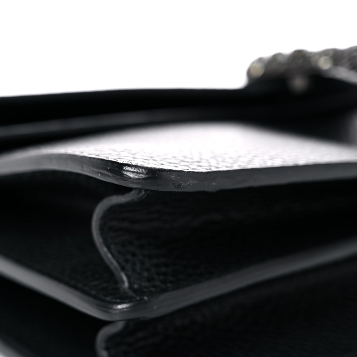 Pebbled Calfskin Small Dionysus Shoulder Bag Black