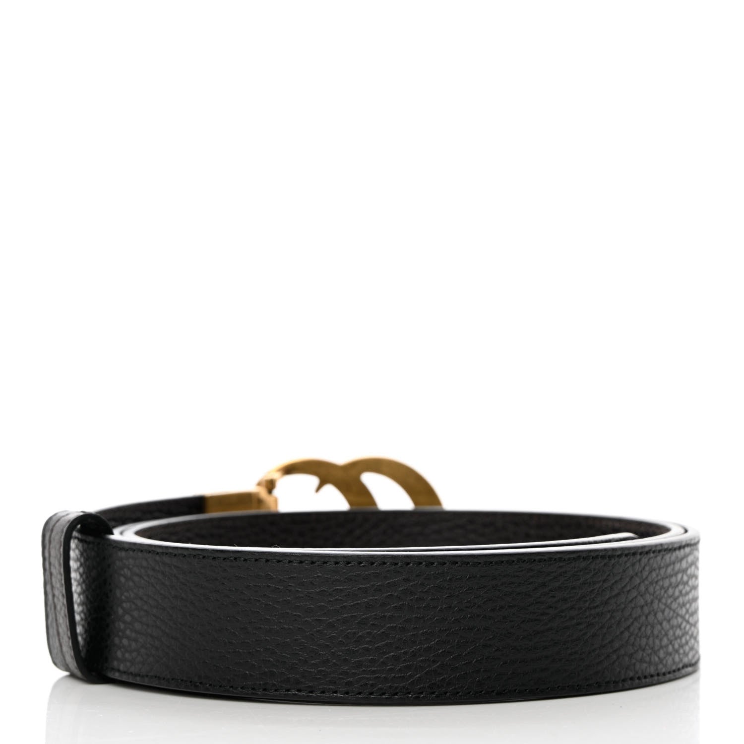 Gucci Calfskin Double G Reversible 37mm Belt 120 48 Black Cocoa 4 of 10