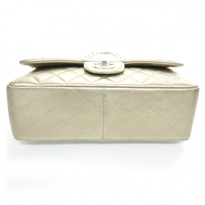 Chanel Lambskin Quilted Jumbo Flap Metallic Bronze 4 of 11