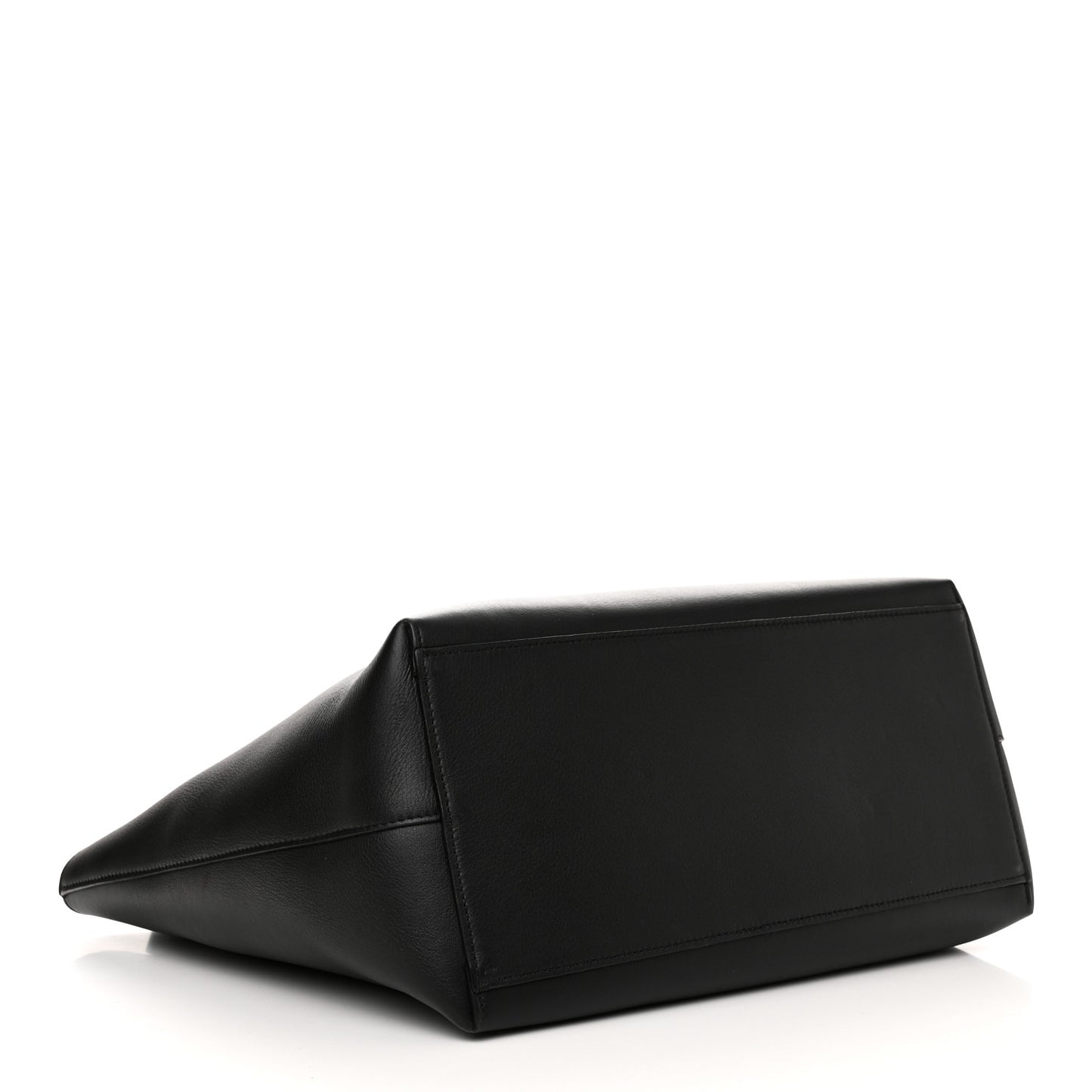 Calfskin Anagram Tote Black