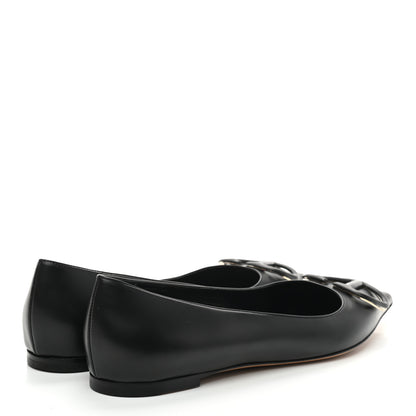 Valentino Garavani Nappa Vlogo Flats 40 Black 4 of 8