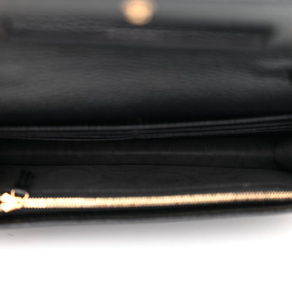 Gucci Calfskin Mini GG Marmont Chain Wallet Black 5 of 12
