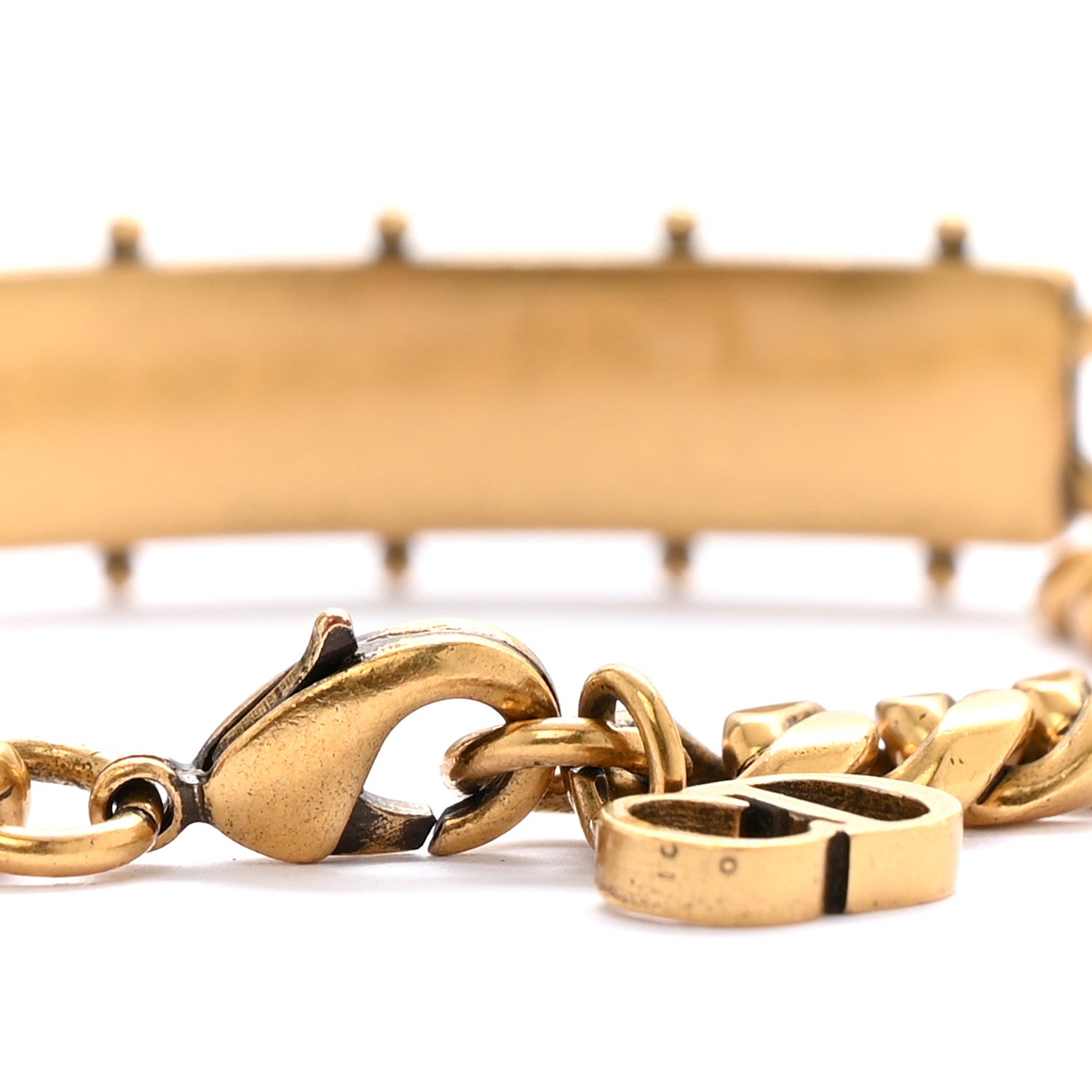 Christian Dior Metal J'Adior Star Chain Bracelet Aged Gold 4 of 5