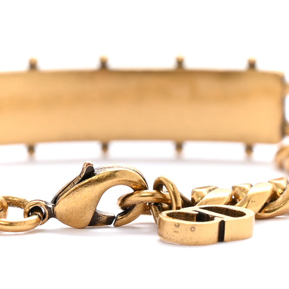 Christian Dior Metal J'Adior Star Chain Bracelet Aged Gold 4 of 5