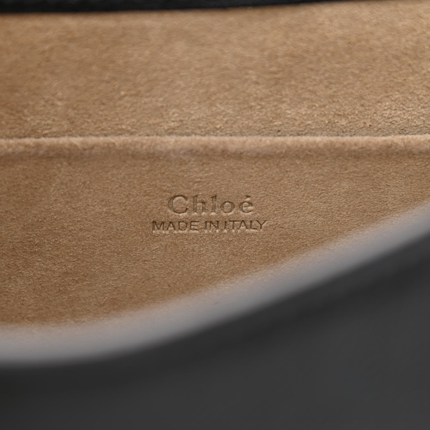 Chloe Calfskin Suede Medium Nile Bracelet Bag Black 6 of 14