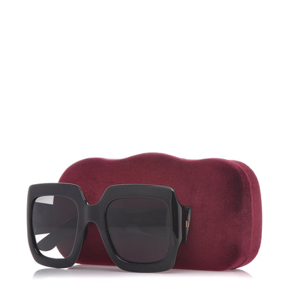 Gucci Acetate Square Frame Sunglasses GG 0053S Black 9 of 9