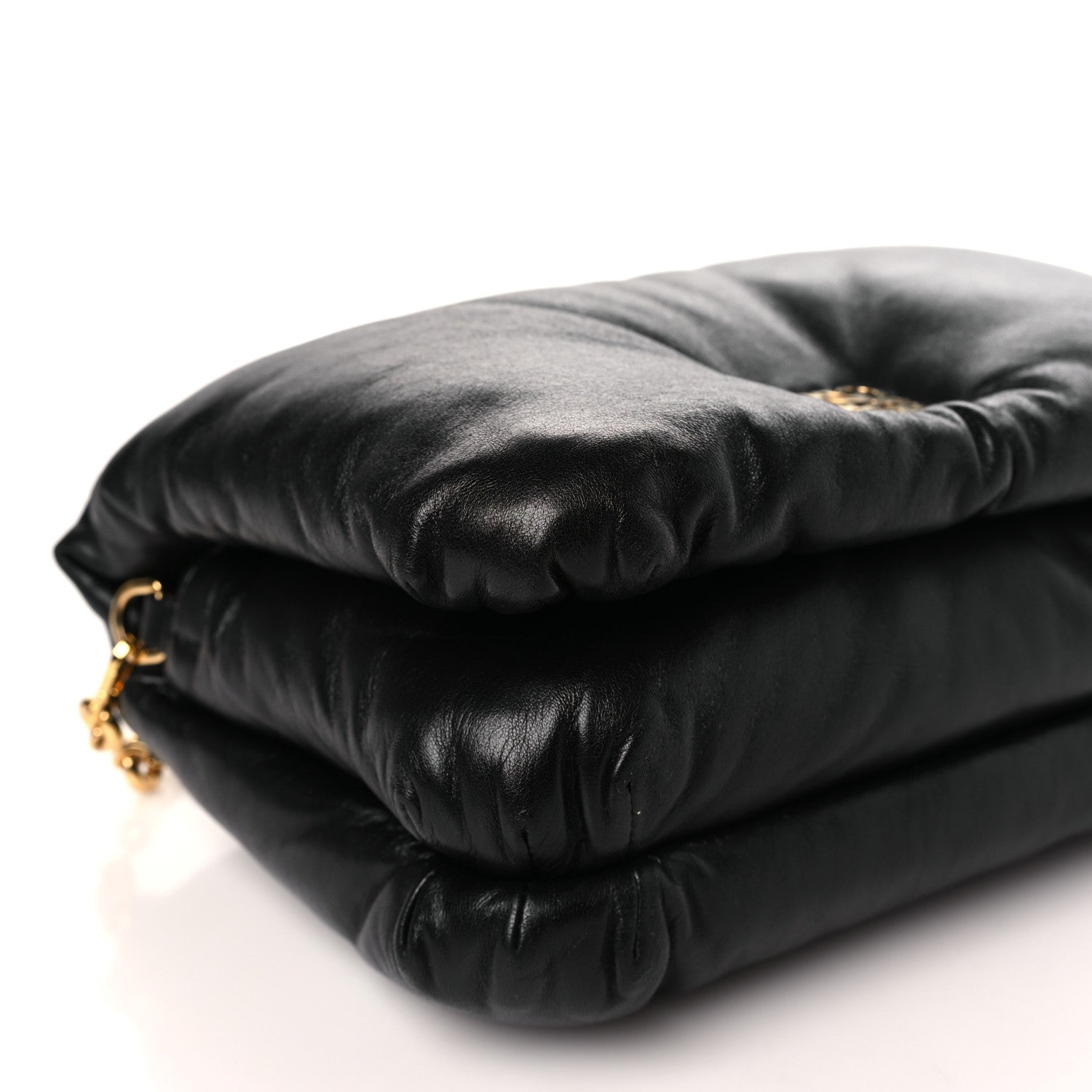 Loewe Lambskin Small Goya Puffer Bag Black 8 of 9