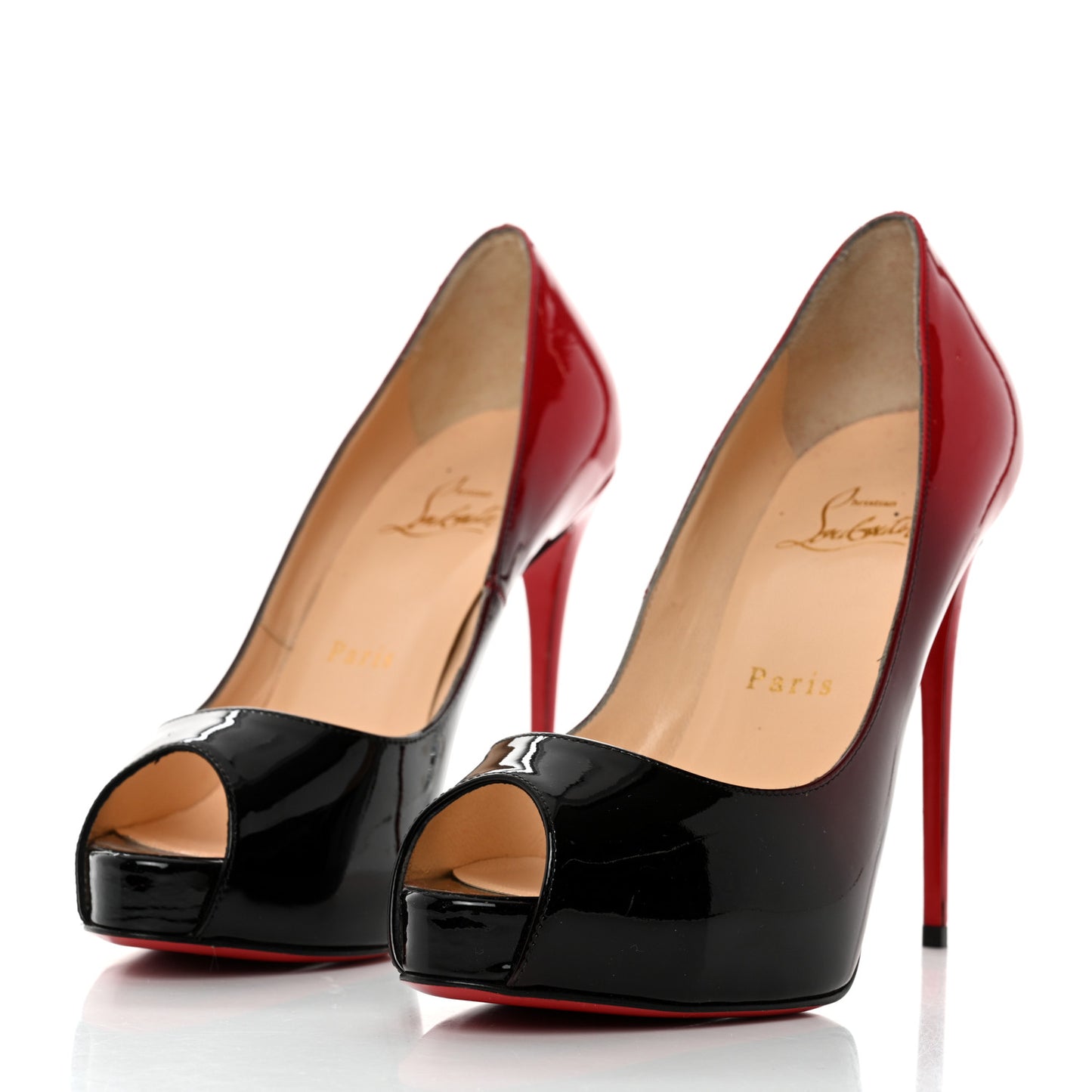 Patent Degrade New Very Prive 120 Pumps 36 Black Red
