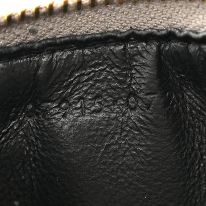 Saint Laurent Grain De Poudre Matelasse Chevron Monogram Fragments Zippered Card Case Pebble 6 of 8