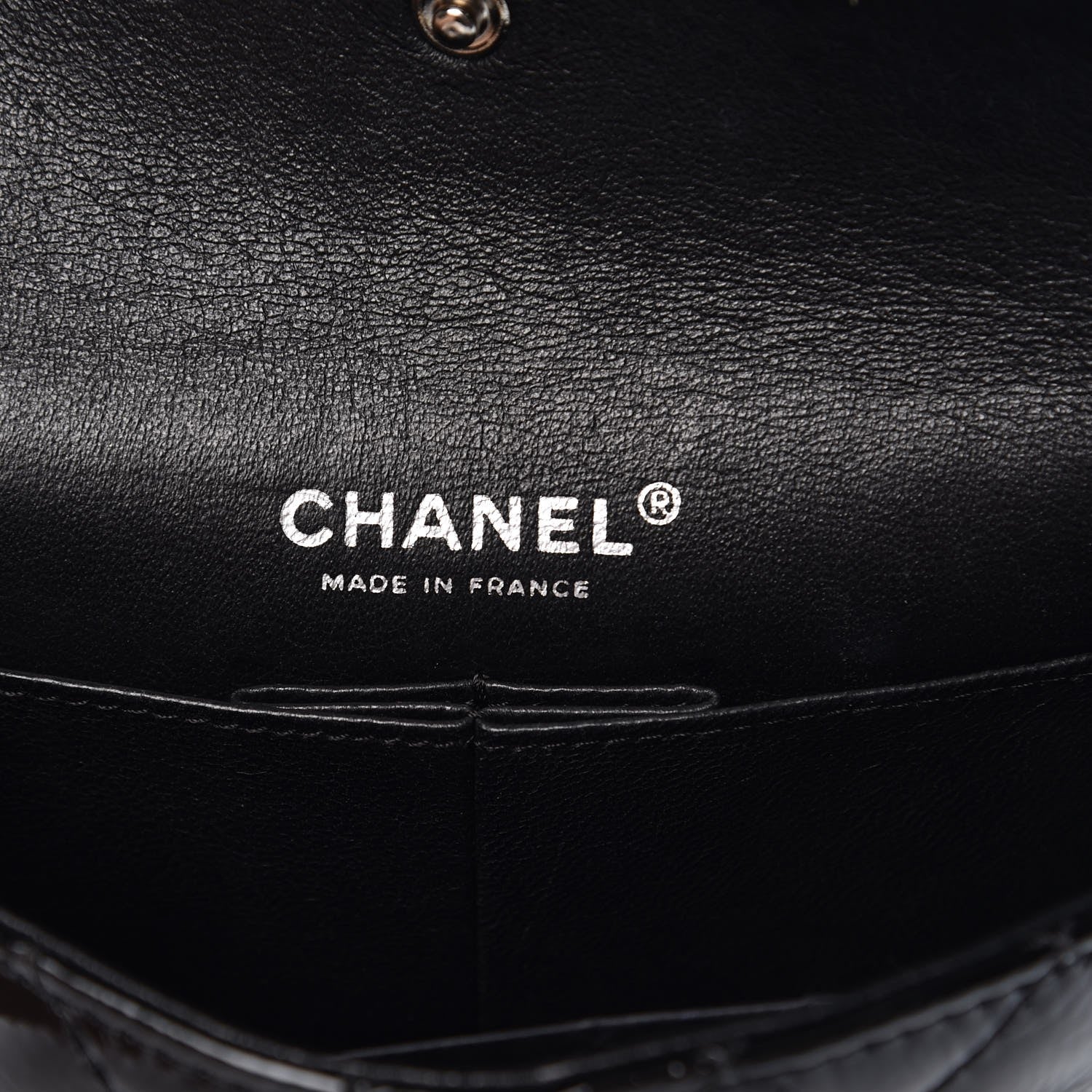 Chanel Patent Quilted Reissue Flap Clutch Bag Black 7 of 8