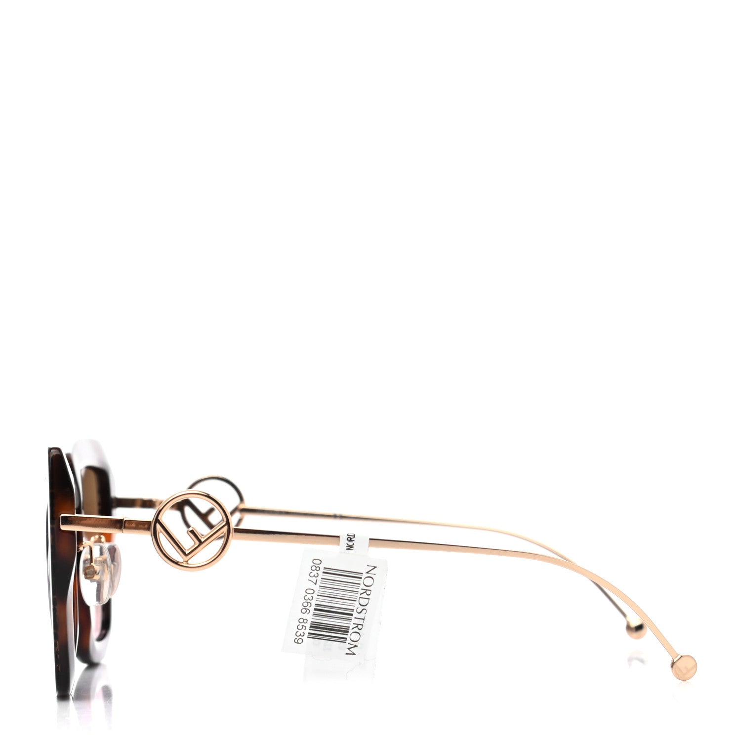 Fendi Acetate Metal F is Fendi FF Square Cat Eye Sunglasses FF 0424/F/S Havana 3 of 6