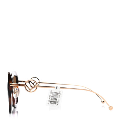 Fendi Acetate Metal F is Fendi FF Square Cat Eye Sunglasses FF 0424/F/S Havana 3 of 6