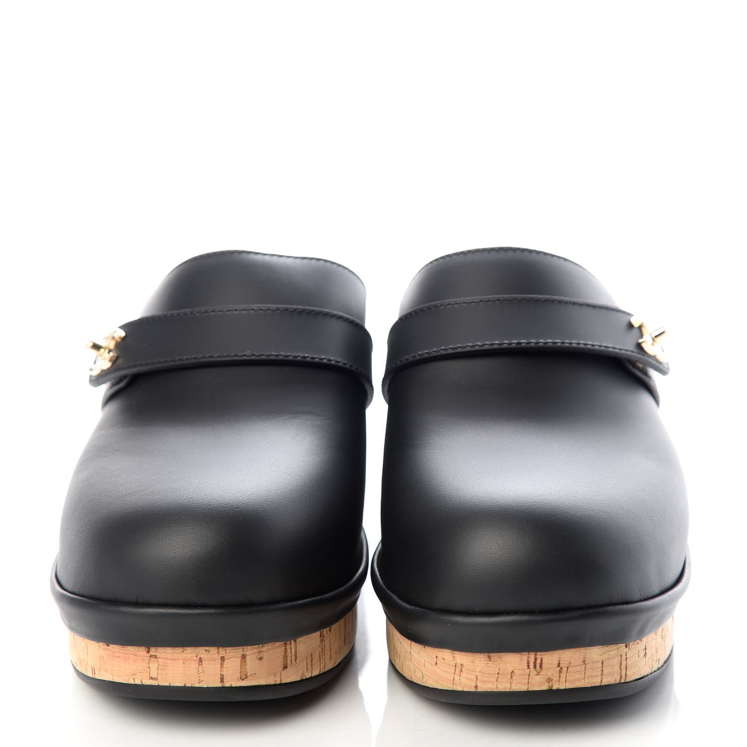 Chanel Calfskin CC Turn Lock Clogs 42 Black 2 of 9