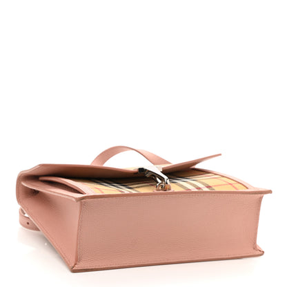 Burberry Grainy Calfskin Vintage Check Small Macken Crossbody Bag Ash Rose 4 of 12