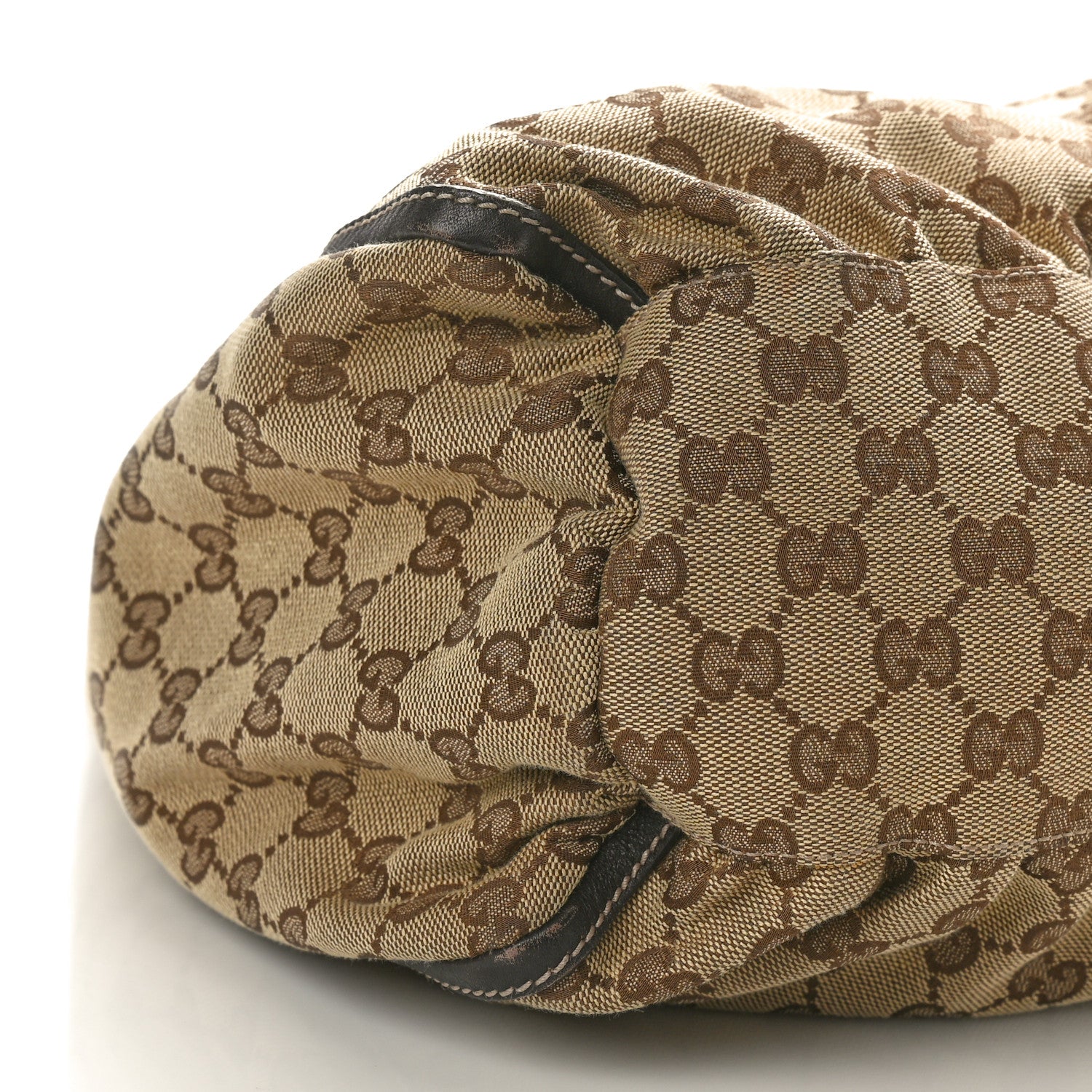 Gucci Monogram Large D Gold Hobo Dark Brown 9 of 13
