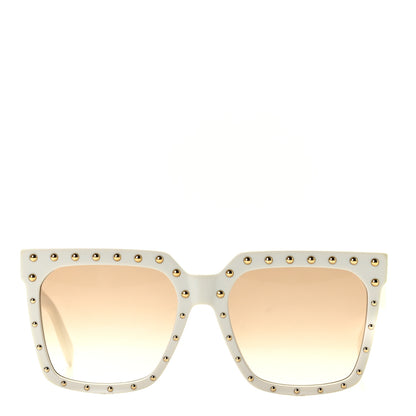 Celine Acetate Studded Square Sunglasses CL40551S White 2 of 6