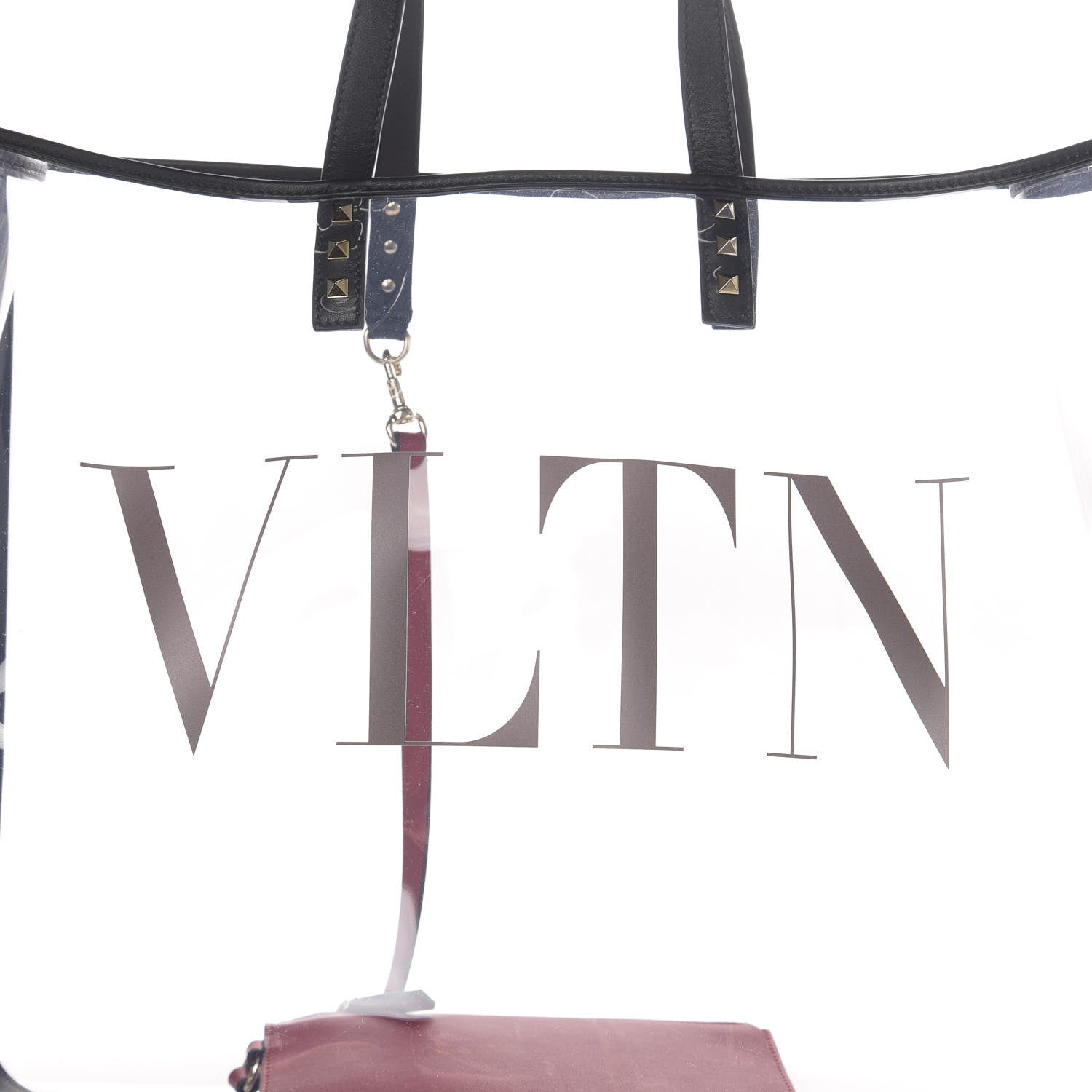 Valentino Garavani Plexy VLTN Large Shopping Bag Transparent 10 of 10