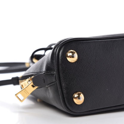 Prada Saffiano Lux Mini Promenade Tote Black 6 of 9