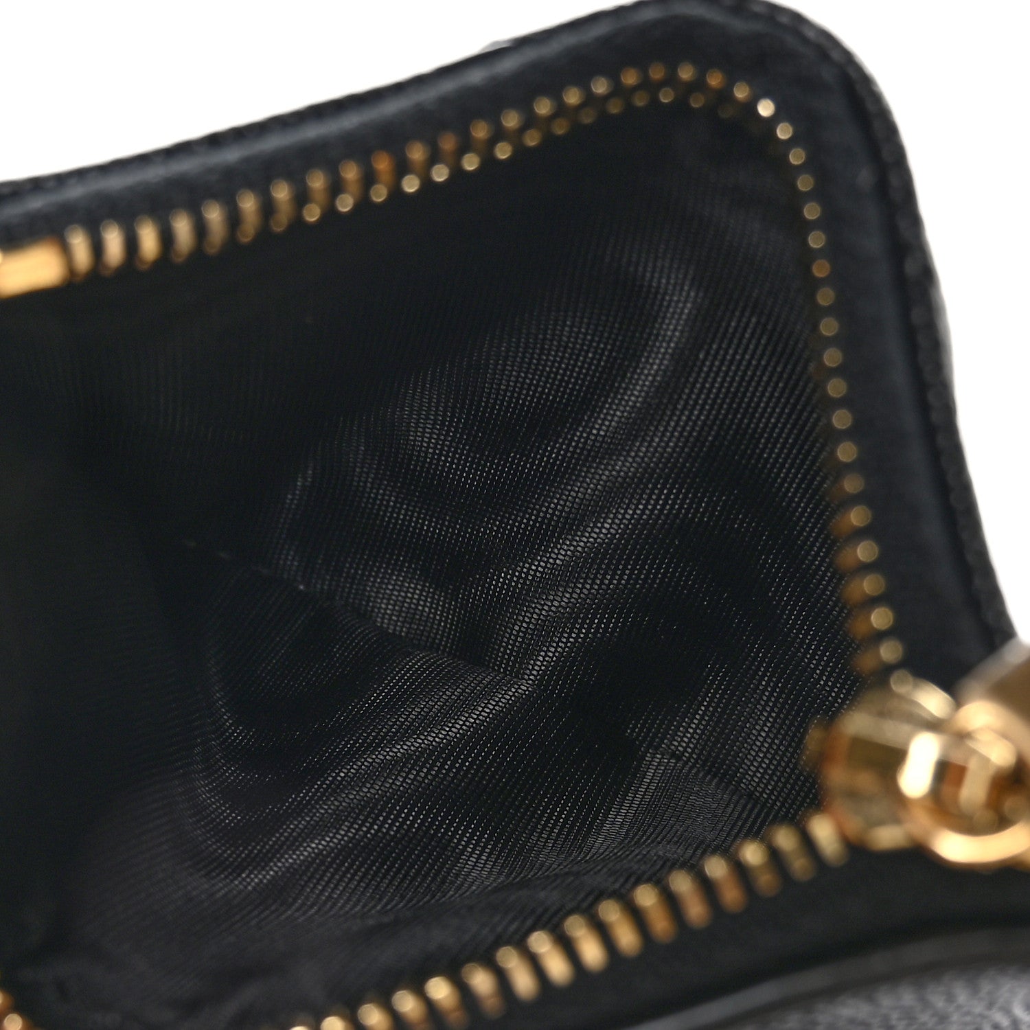 Saint Laurent SAINT LAURENT Grain De Poudre Matelasse Chevron Monogram Zipped Two-Part Wallet Black 6 of 9
