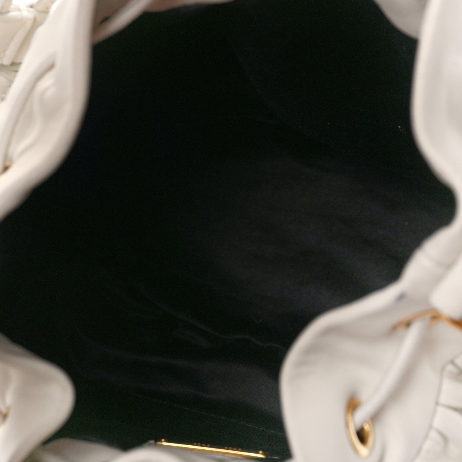Miu Miu Nappa Matelasse Small Bucket Bag White 5 of 13