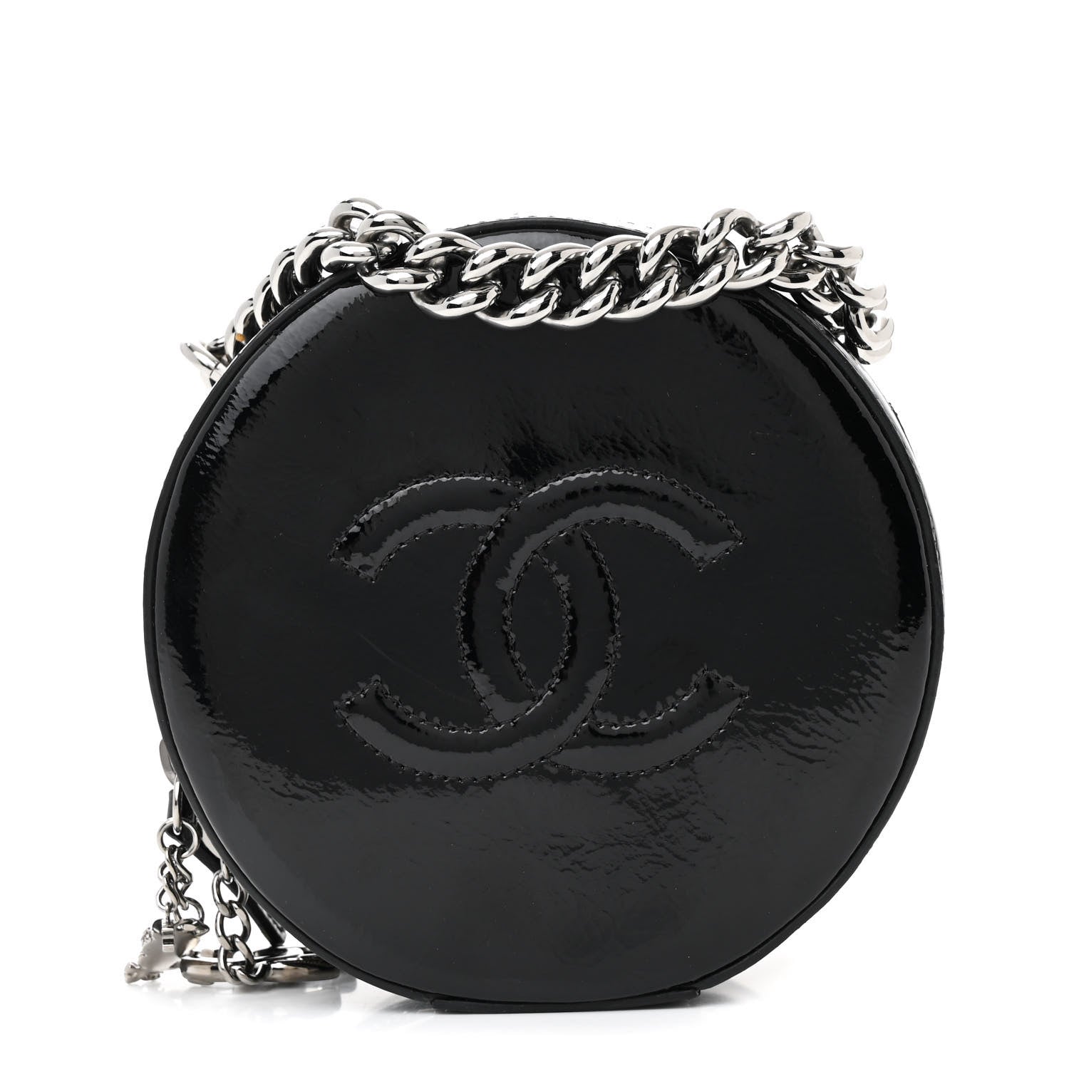 Chanel Patent Round As Earth Evening Bag Black 1 of 10
