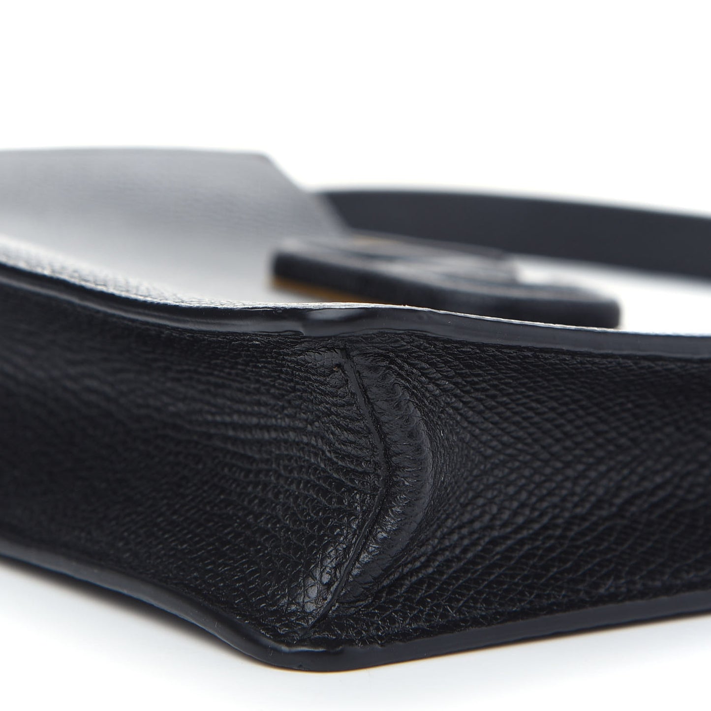 Grainy Calfskin VSling Clutch Black
