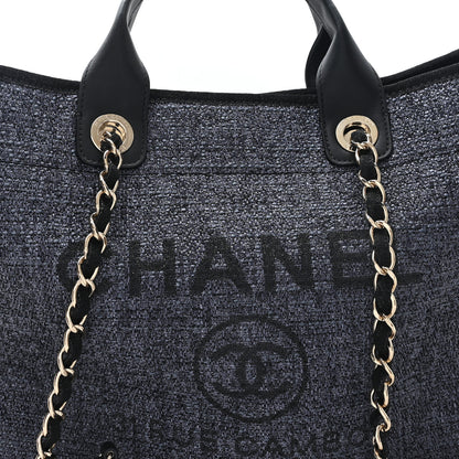 Chanel Lurex Boucle Medium Deauville Tote Black 7 of 11