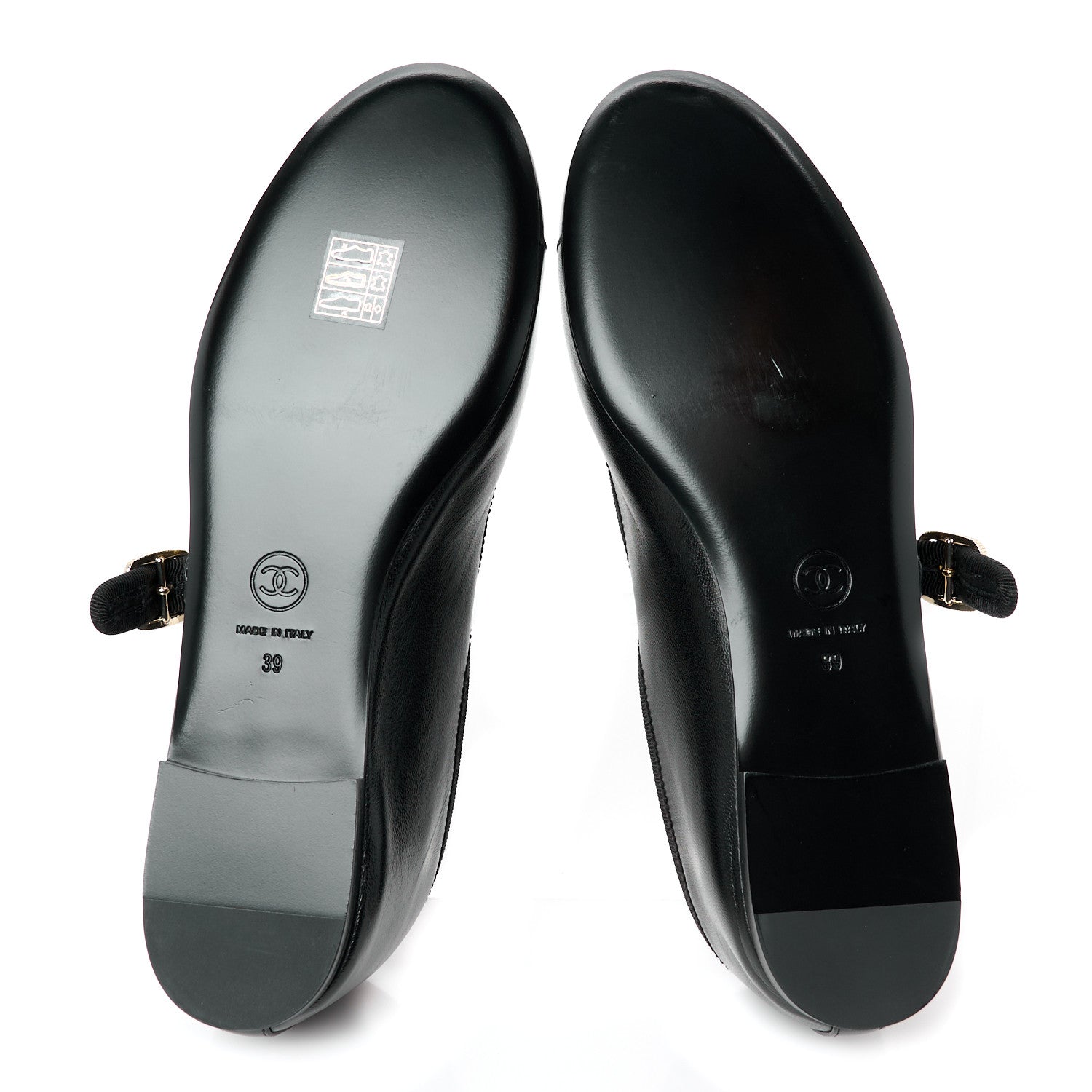 Chanel Lambskin Mary Jane Flats 39 Black 5 of 8