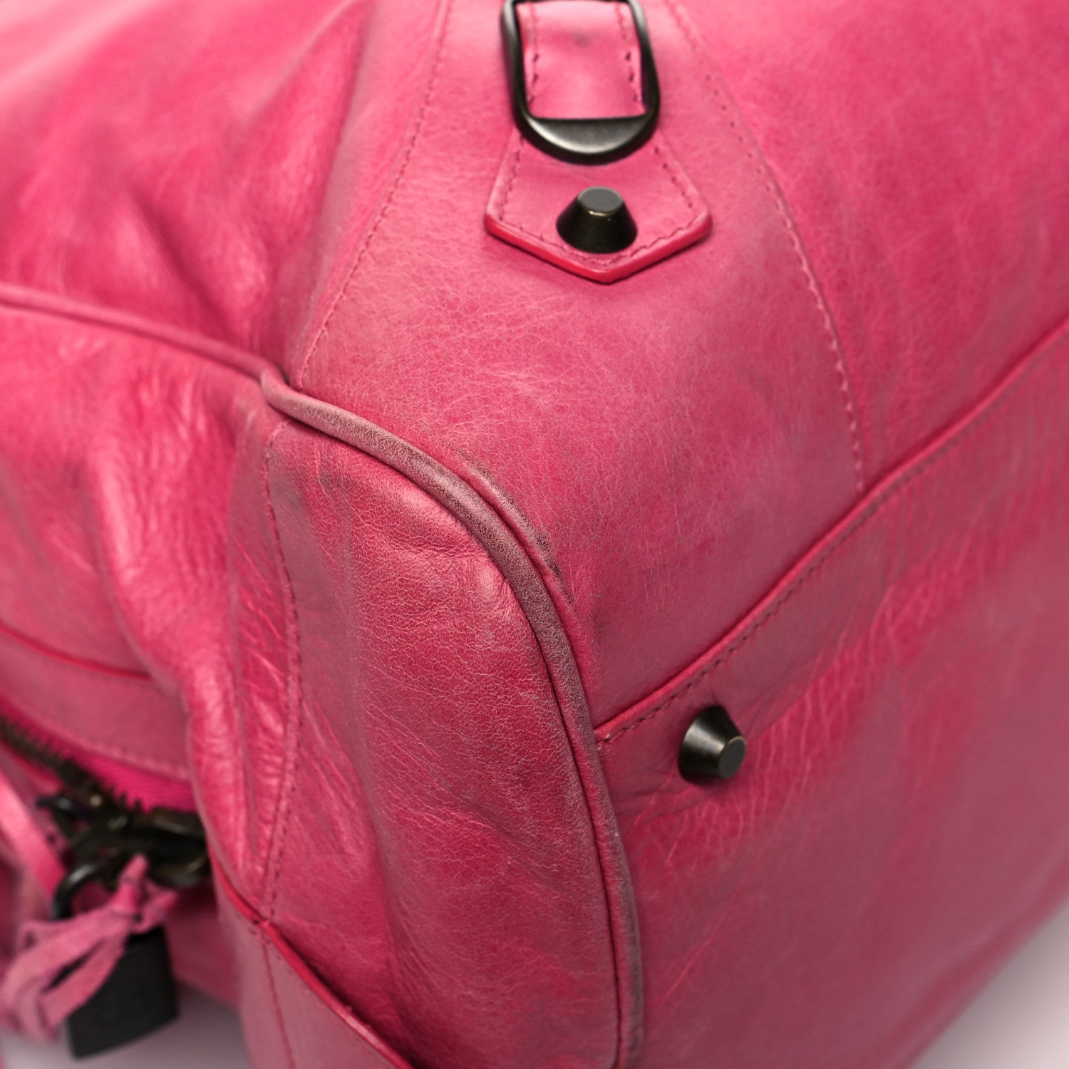 Balenciaga Agneau Travel Bag Rose Hortensia 8 of 15