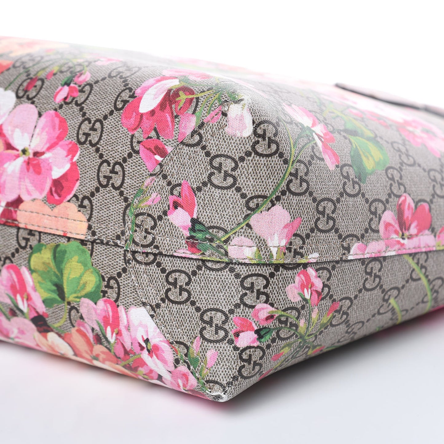 GG Supreme Monogram Blooms Medium Reversible Tote Beige Multicolor Dry Rose
