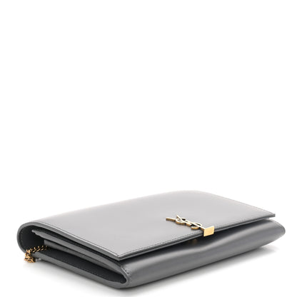 Saint Laurent Glossy Calfskin Monogram Chain Wallet Storm 4 of 9