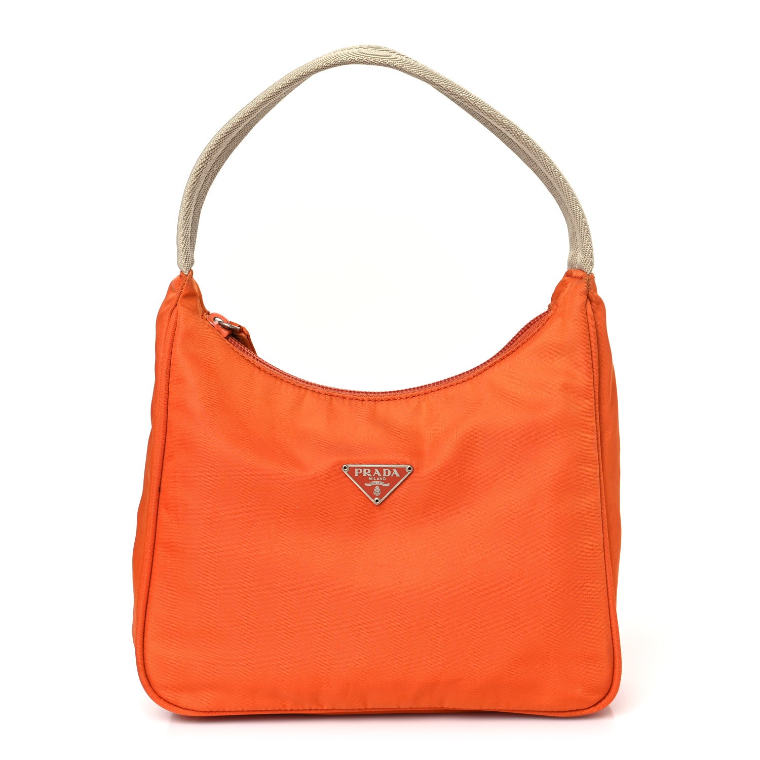Prada Tessuto Nylon Sport Shoulder Bag Orange 1 of 10