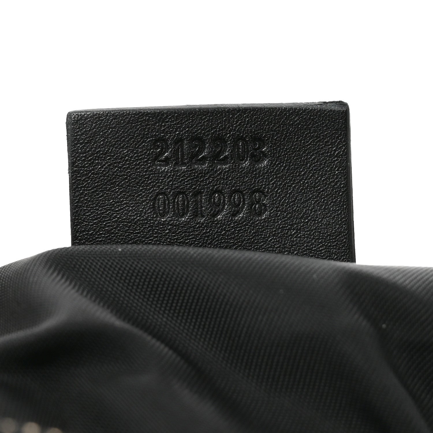 Gucci Guccissima Signature New Britt Wristlet Black 7 of 10