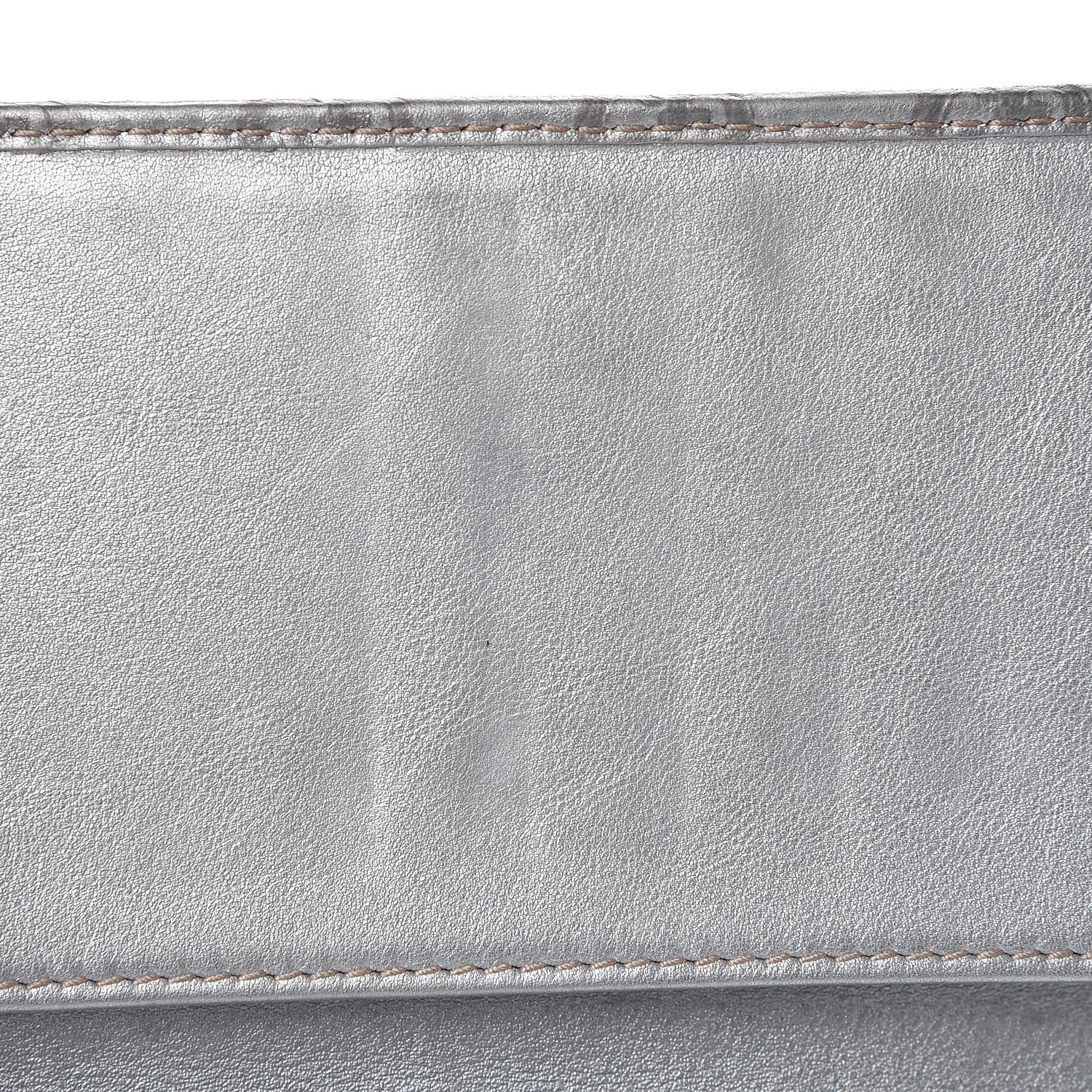 Gucci Guccissima New Britt Continental Snap Wallet Silver 9 of 9