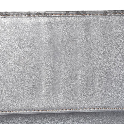 Gucci Guccissima New Britt Continental Snap Wallet Silver 9 of 9