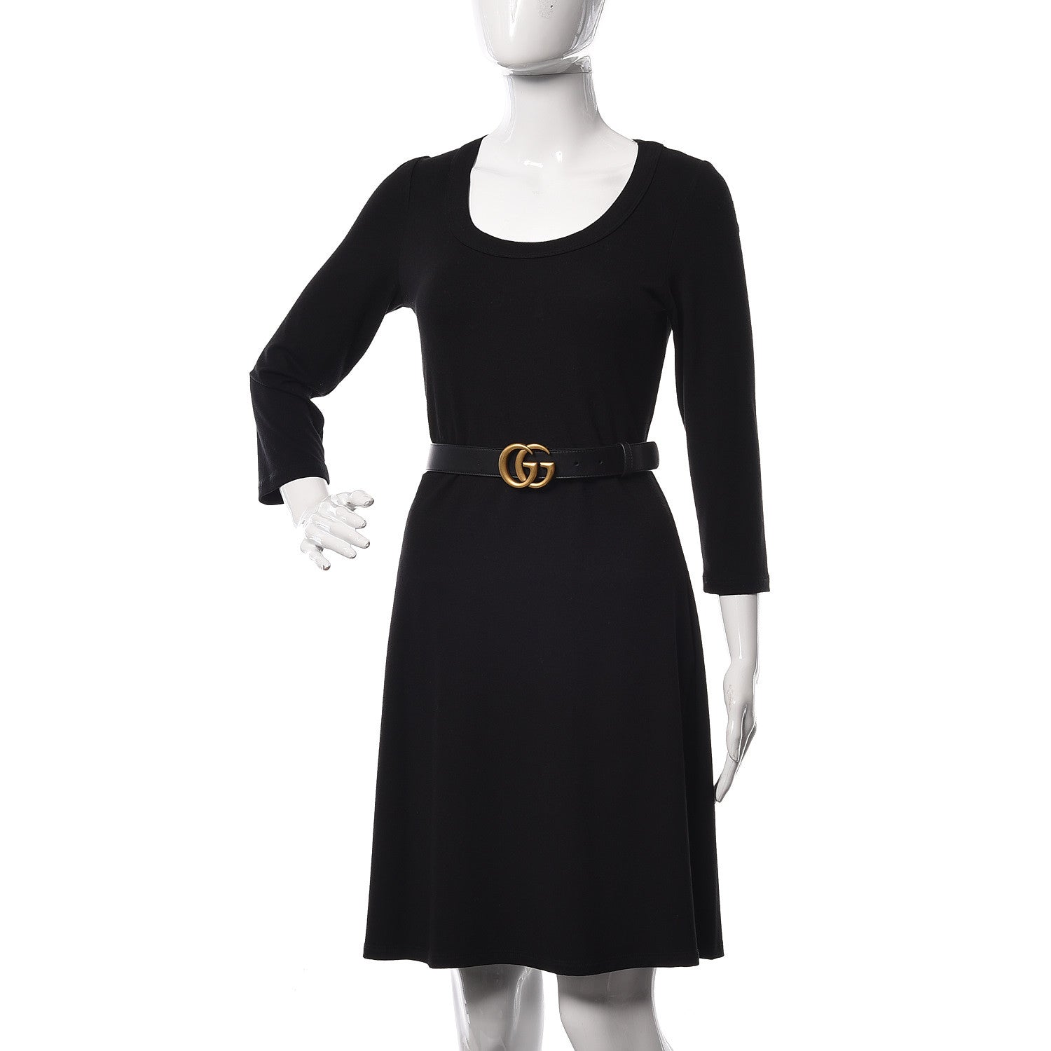 Gucci Calfskin Double G 30mm Belt 85 34 Black 2 of 6