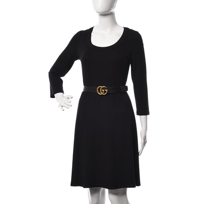 Gucci Calfskin Double G 30mm Belt 85 34 Black 2 of 6