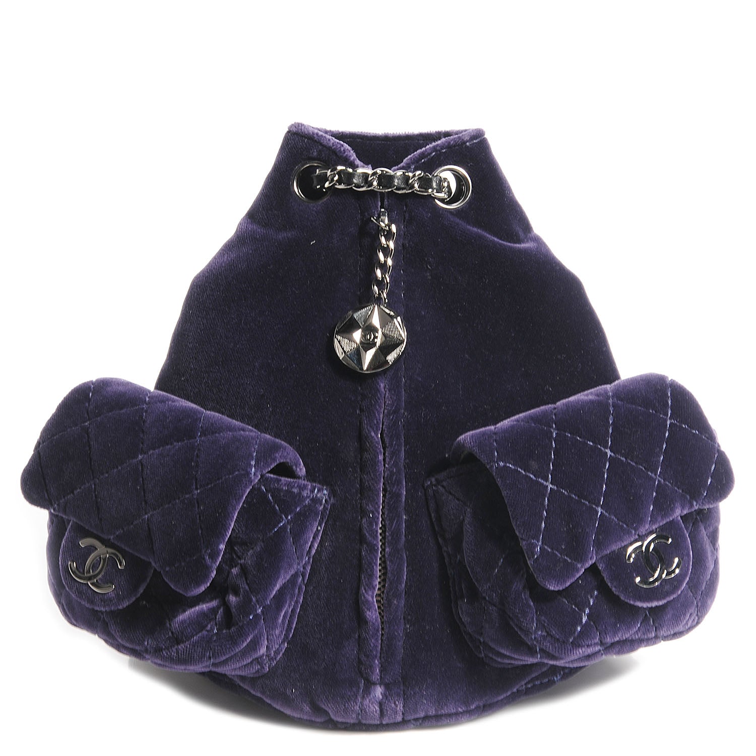Chanel Velvet Mini Backpack Is Back Plum 1 of 7