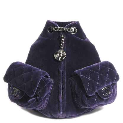 Chanel Velvet Mini Backpack Is Back Plum 1 of 7