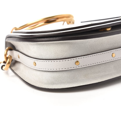 Chloe Calfskin Suede Small Nile Bracelet Bag Airy Grey 6 of 9