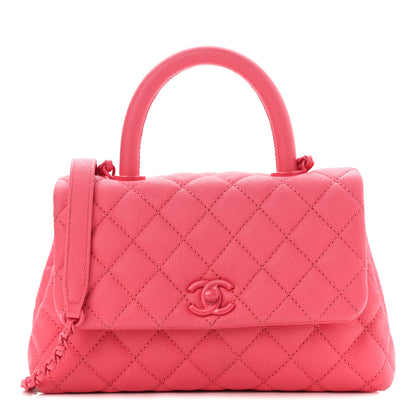 Chanel Caviar Quilted Incognito Mini Coco Handle Flap Pink 1 of 9
