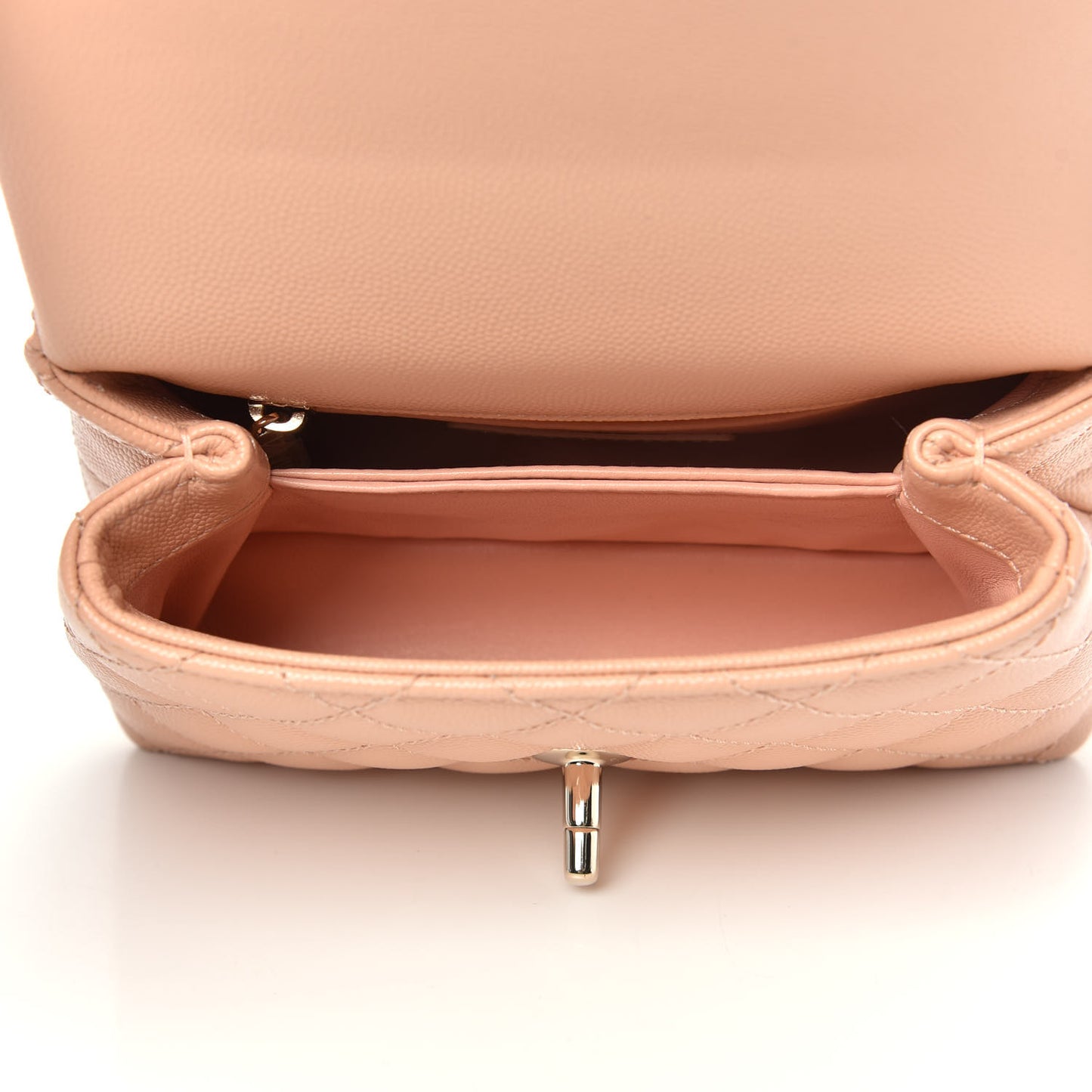 Caviar Quilted Extra Mini Coco Handle Flap Light Pink