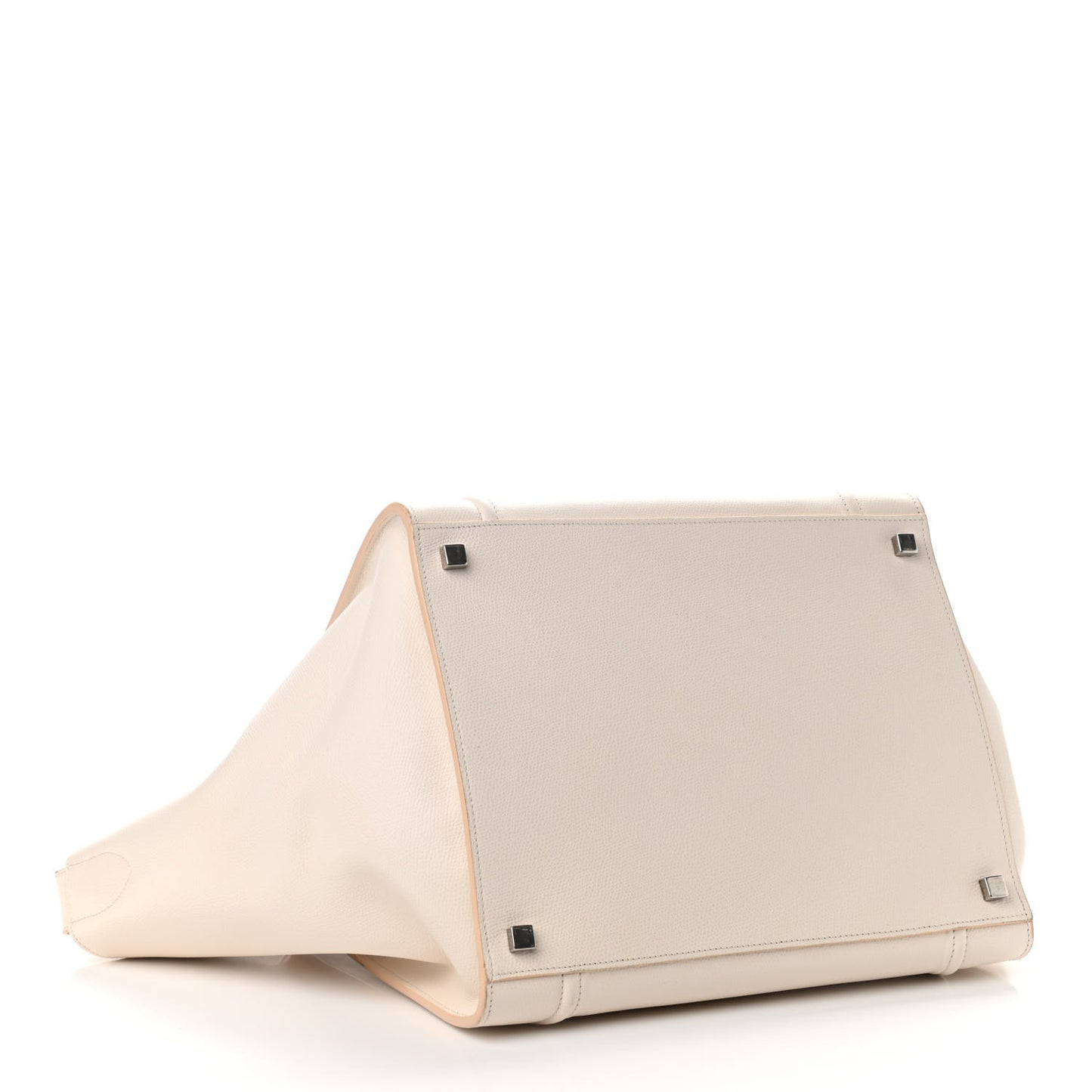 Grained Calfskin Medium Phantom Luggage Cream