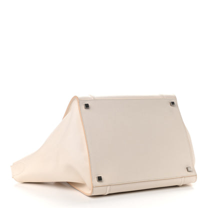 Celine Grained Calfskin Medium Phantom Luggage Cream 3 of 11