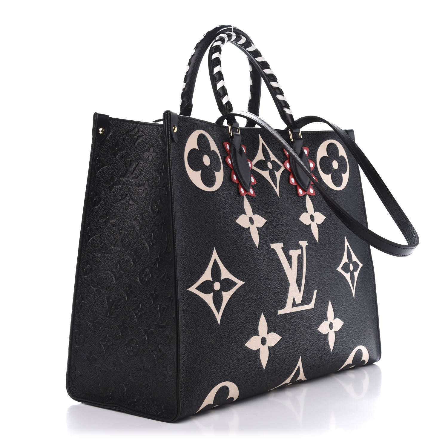 Louis Vuitton Empreinte Monogram Giant Crafty Onthego GM Black Creme 2 of 9