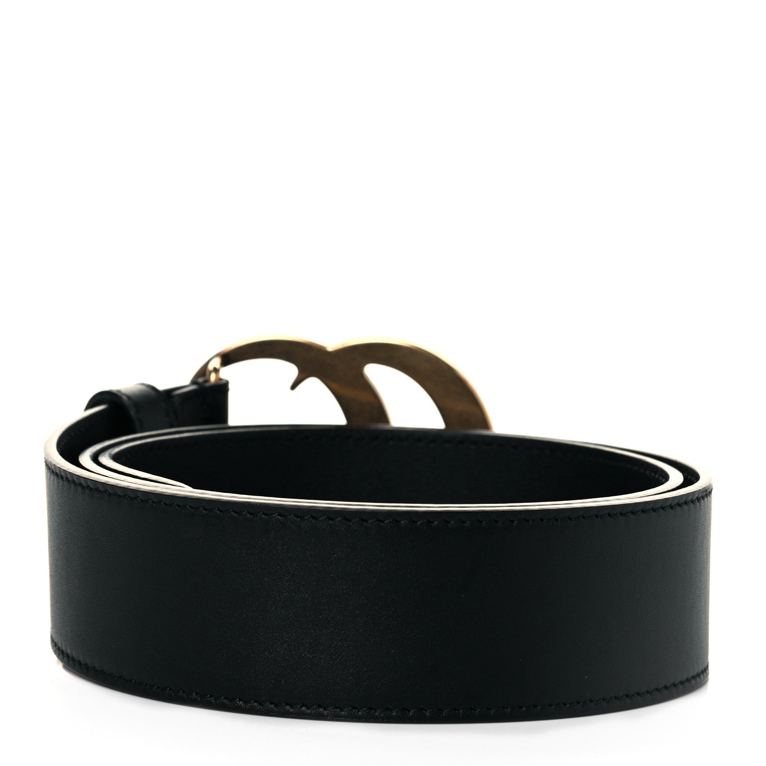 Gucci Calfskin Double G 40mm Belt 75 30 Black 2 of 5